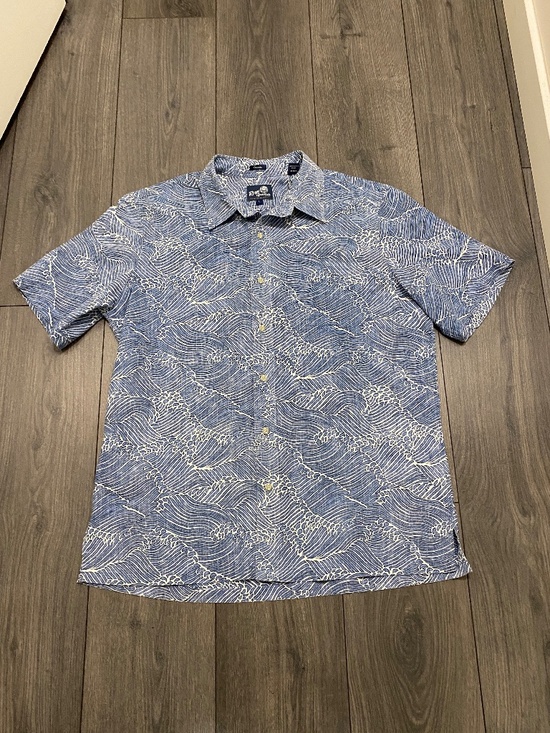 Reyn Spooner Molokai Channel Short Sleeve Button-Down Shirt Size L - Picture 1 of 10